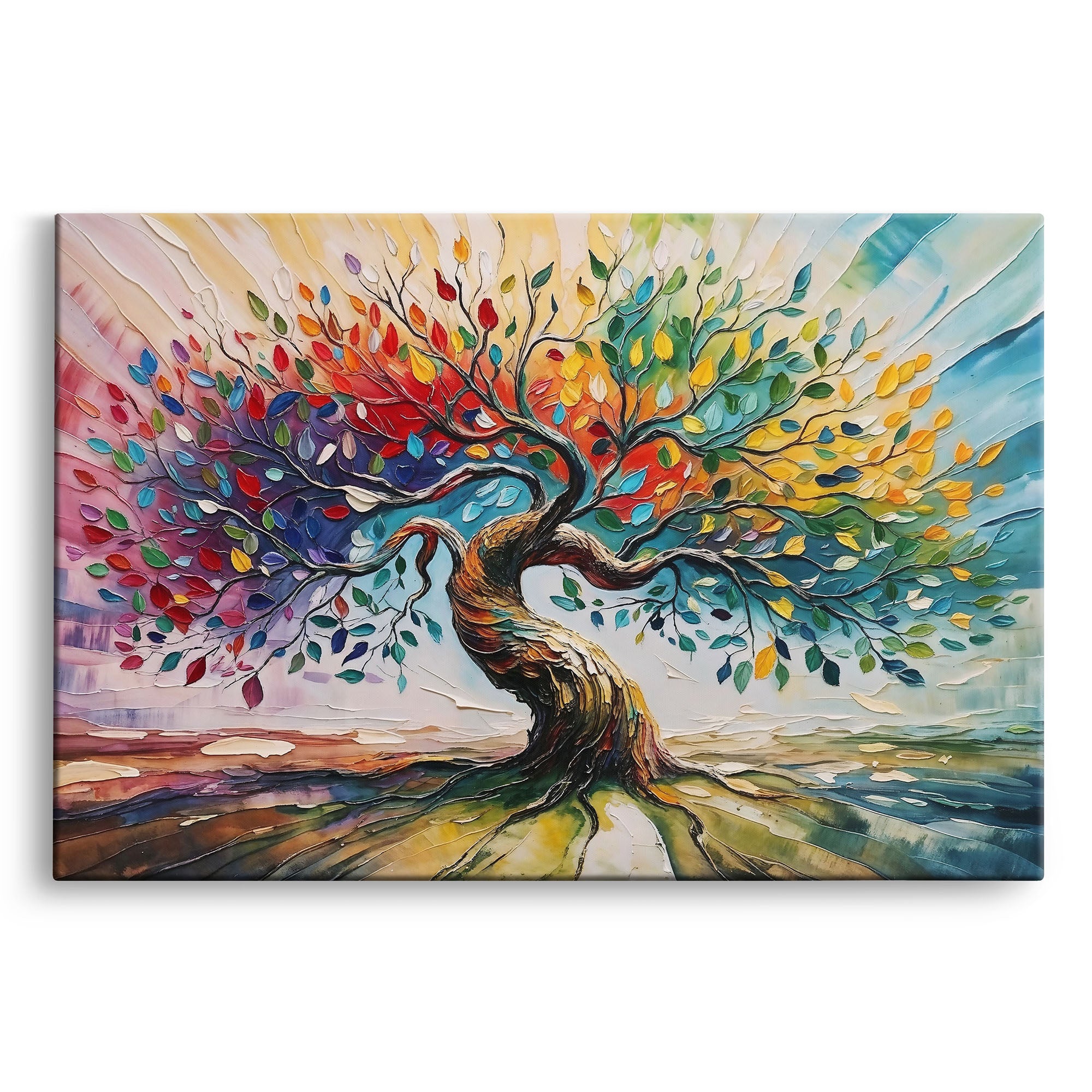 Colorful Abstract Tree of Life Art