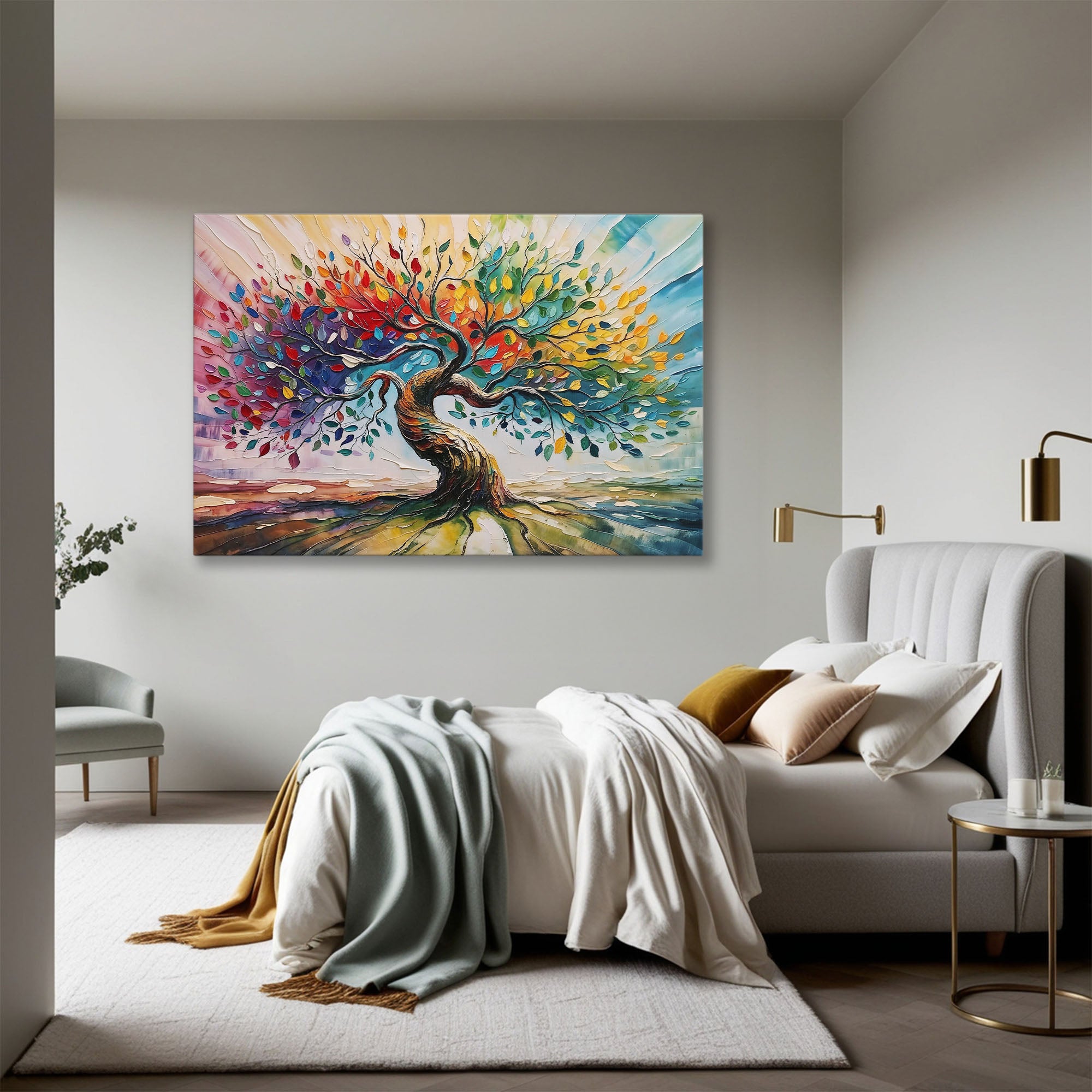 Colorful Abstract Tree of Life Art