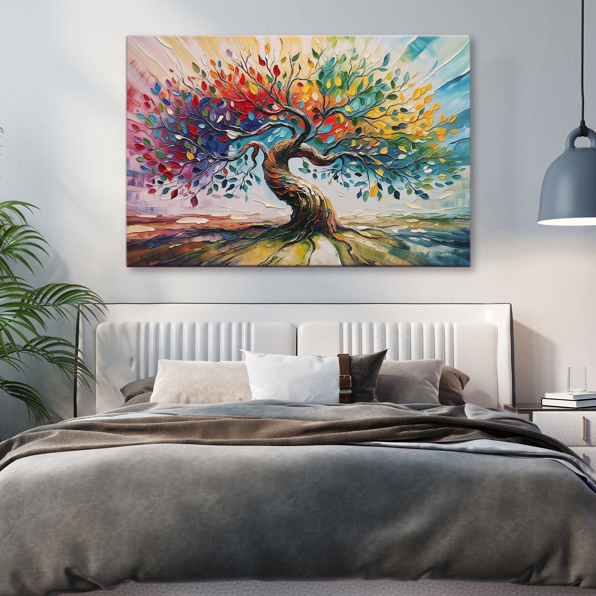 Colorful Abstract Tree of Life Art