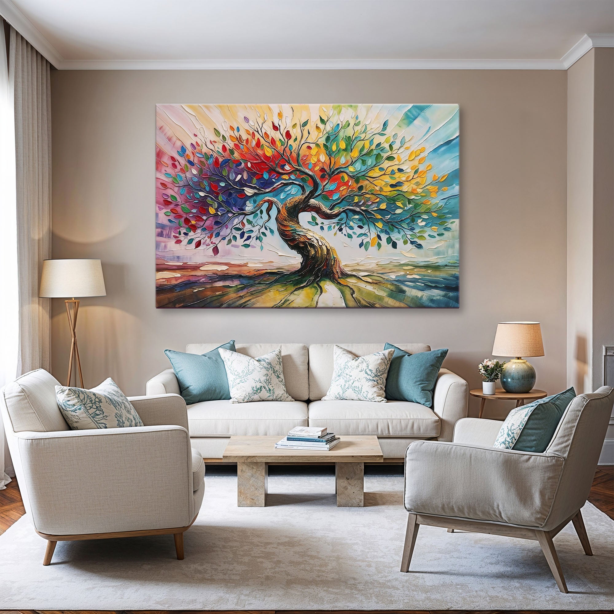 Colorful Abstract Tree of Life Art