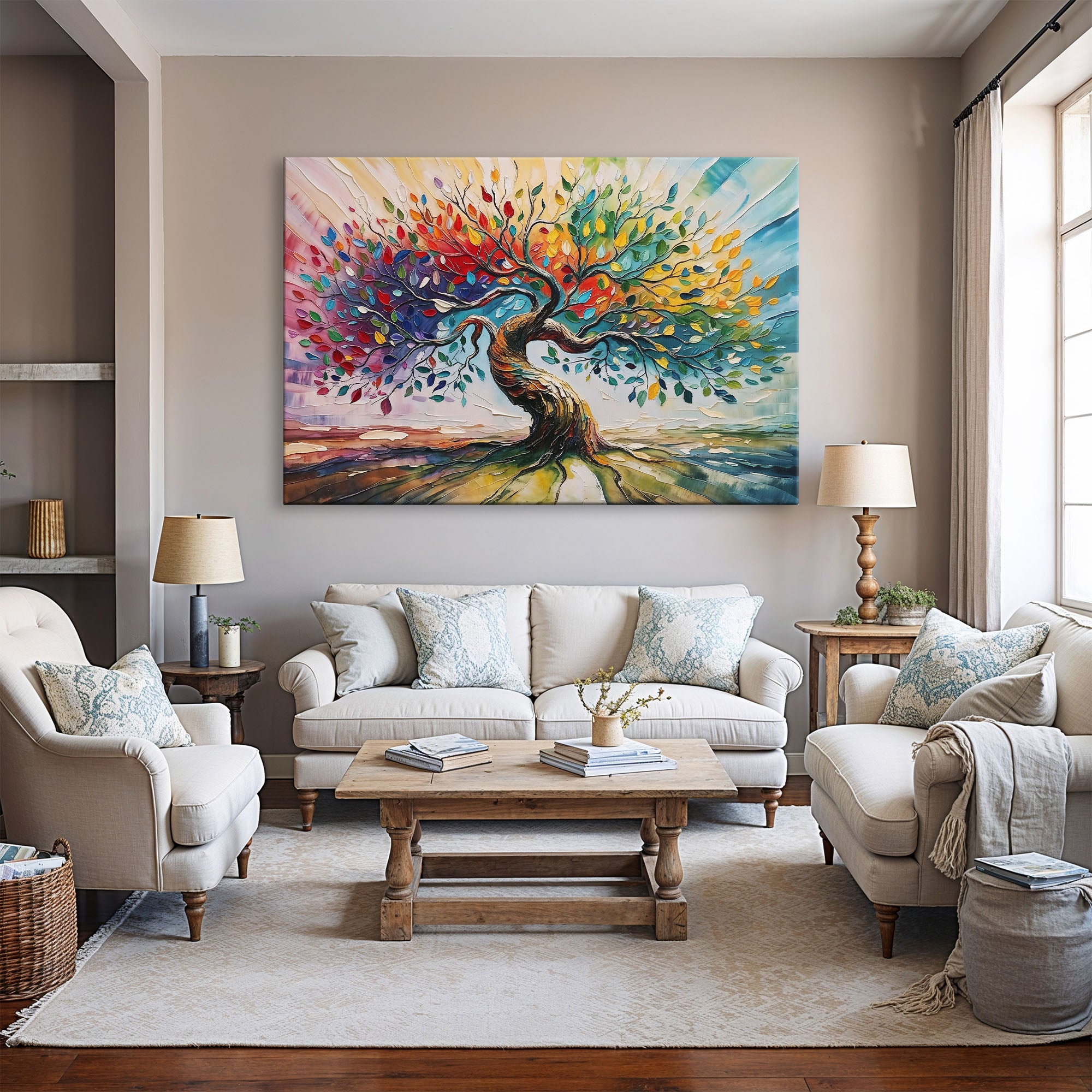 Colorful Abstract Tree of Life Art