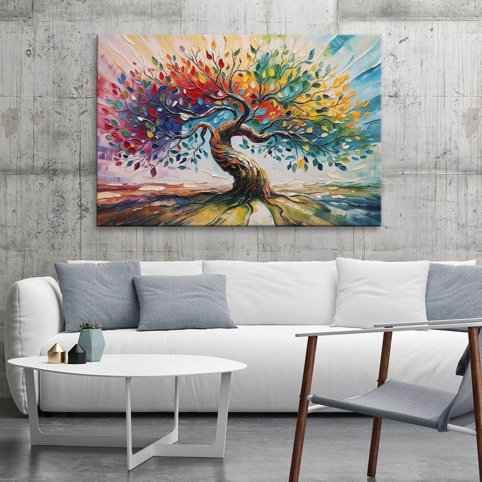 Colorful Abstract Tree of Life Art