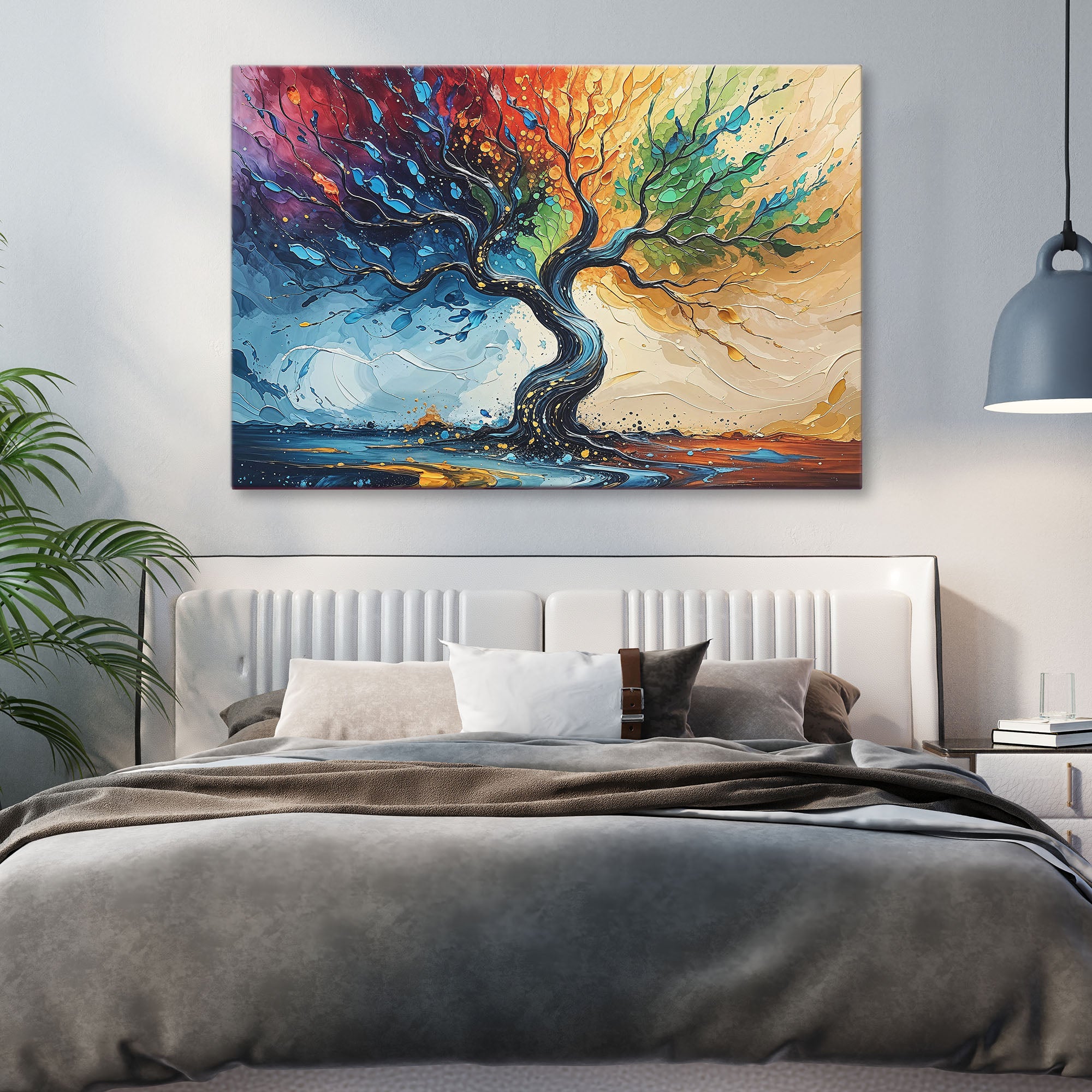 Chakra-Inspired Tree of Life Canvas