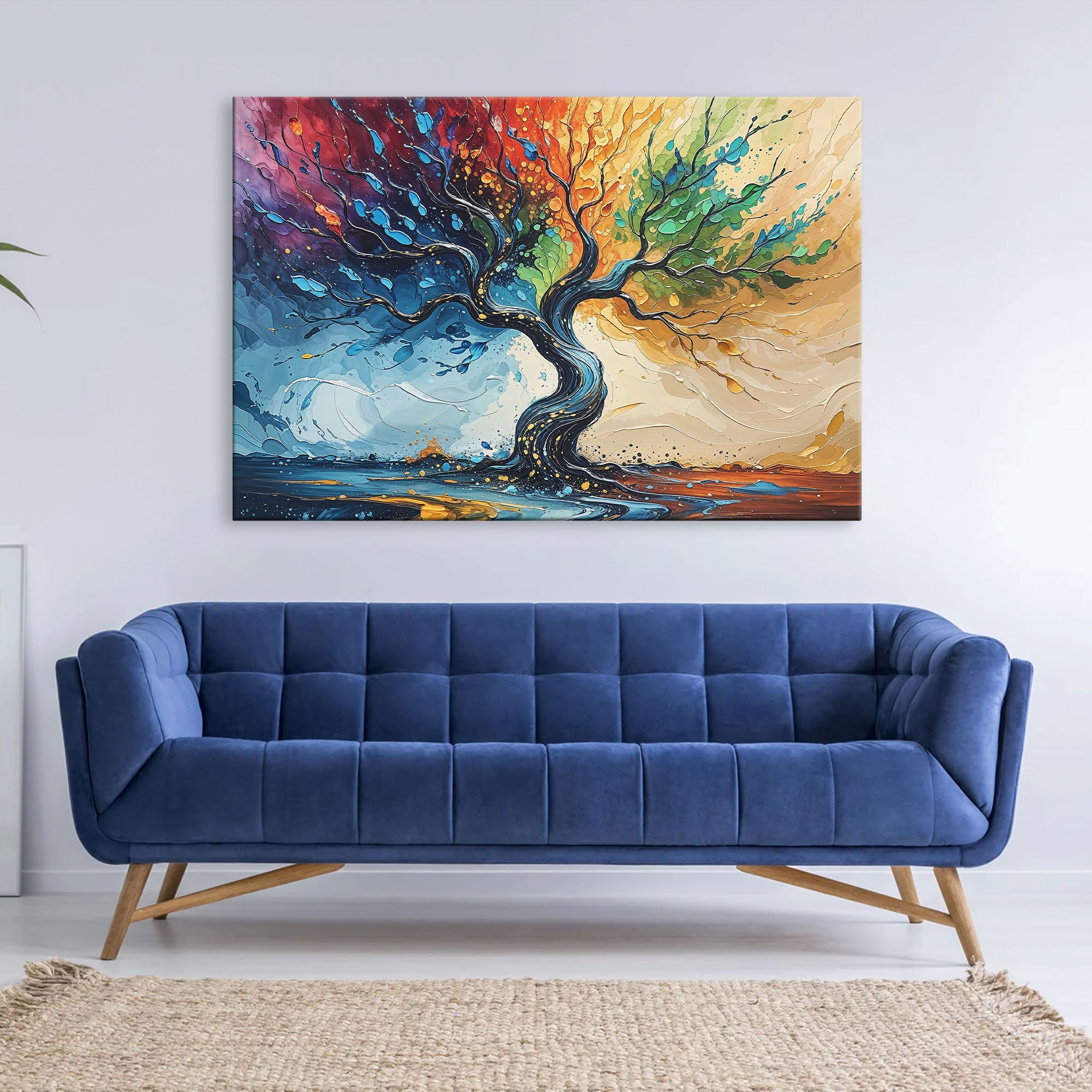 Chakra-Inspired Tree of Life Canvas