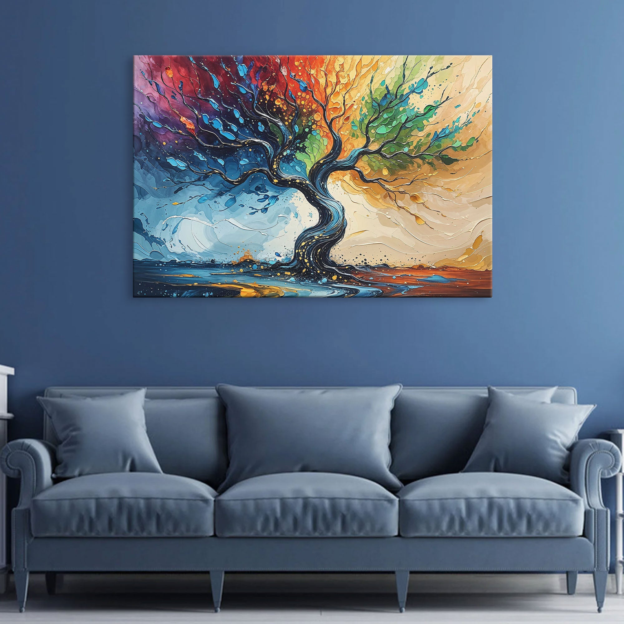 Chakra-Inspired Tree of Life Canvas