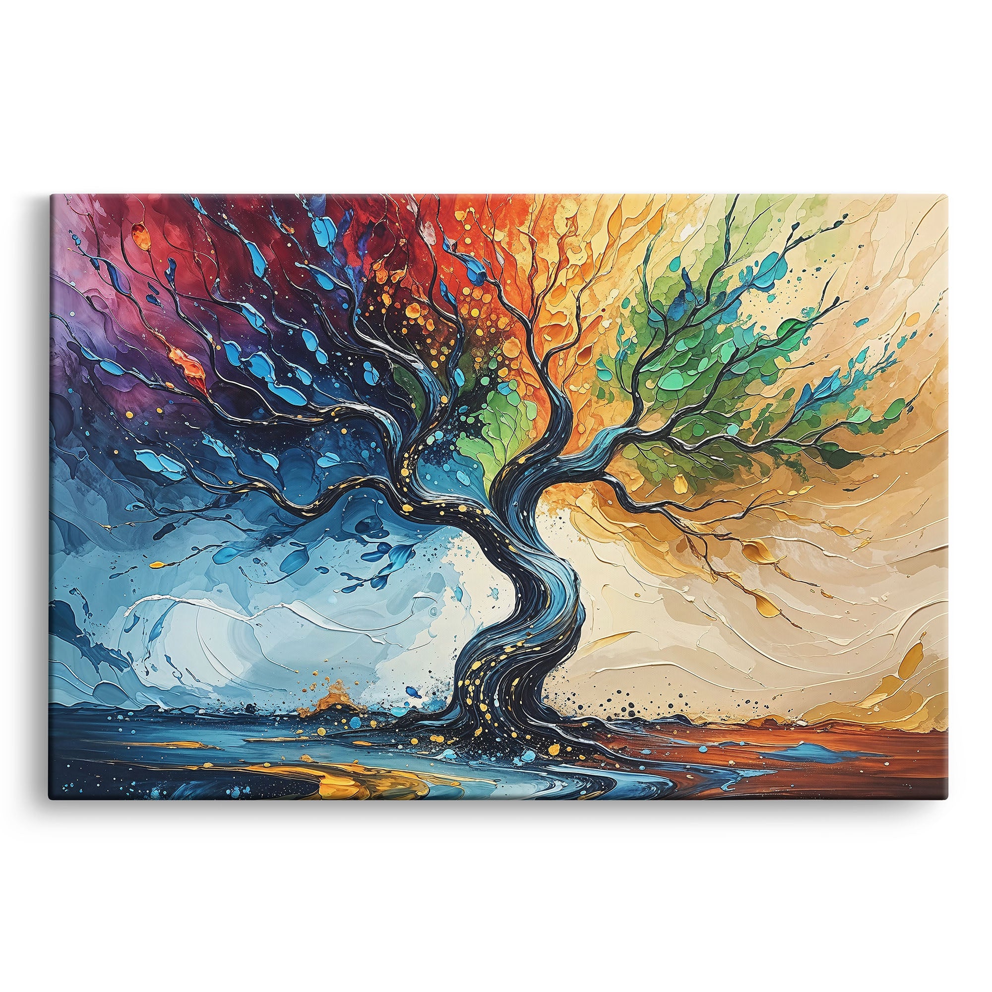 Chakra-Inspired Tree of Life Canvas