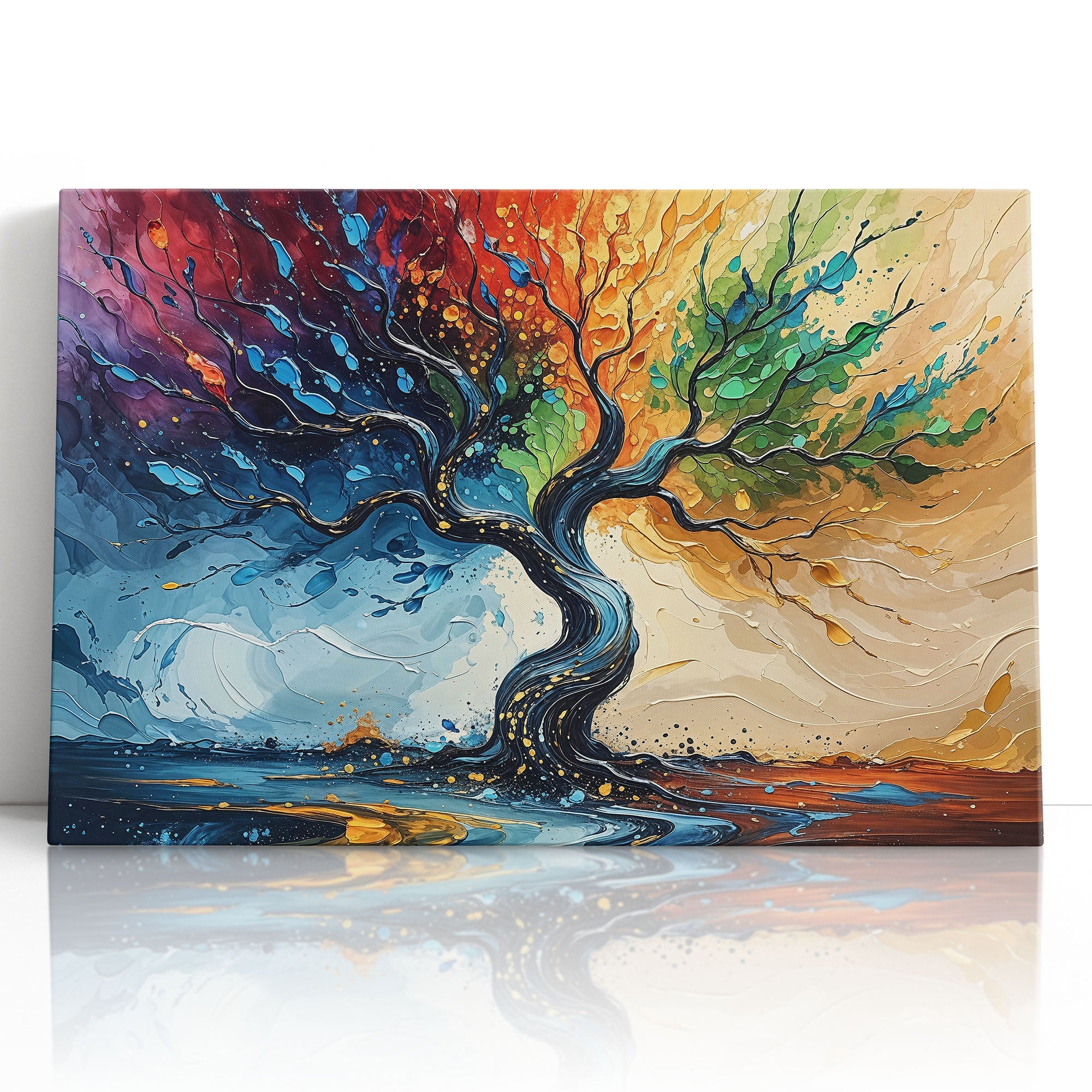 Chakra-Inspired Tree of Life Canvas