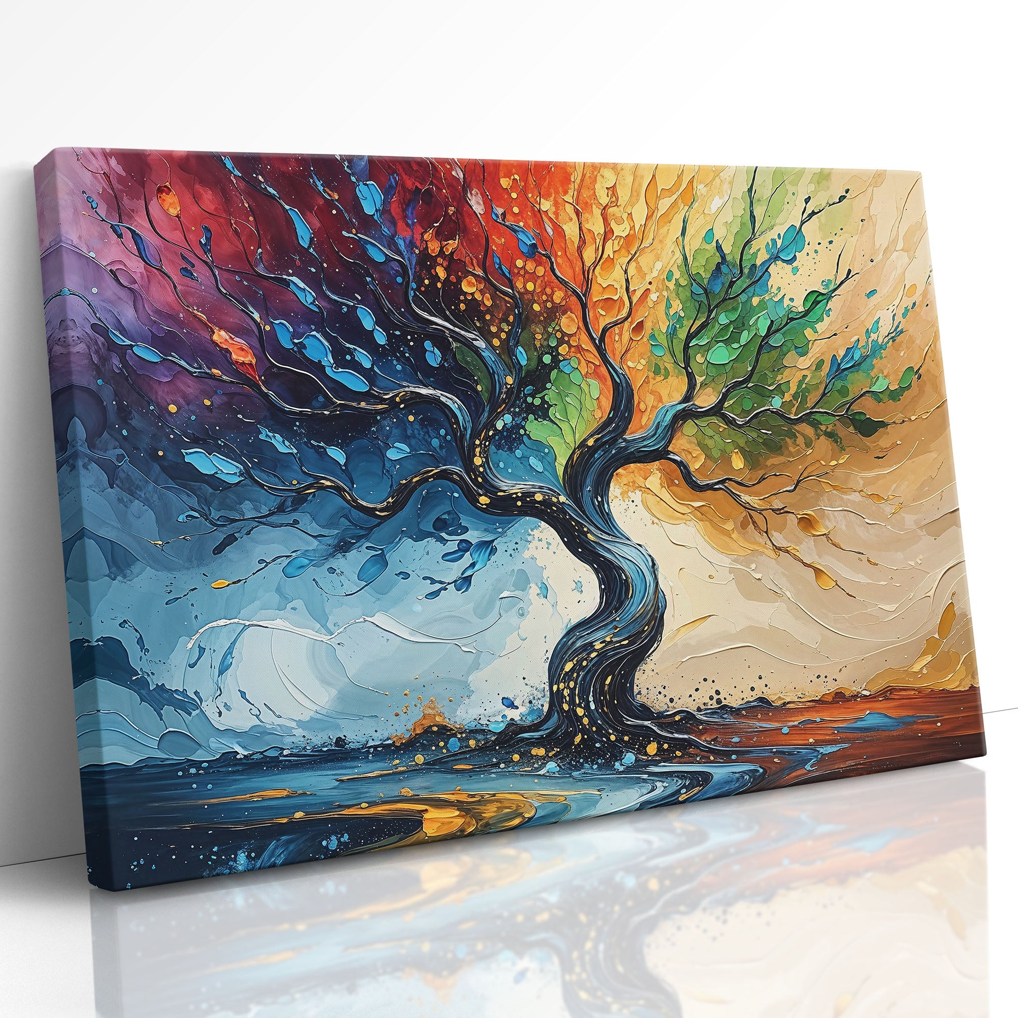 Chakra-Inspired Tree of Life Canvas