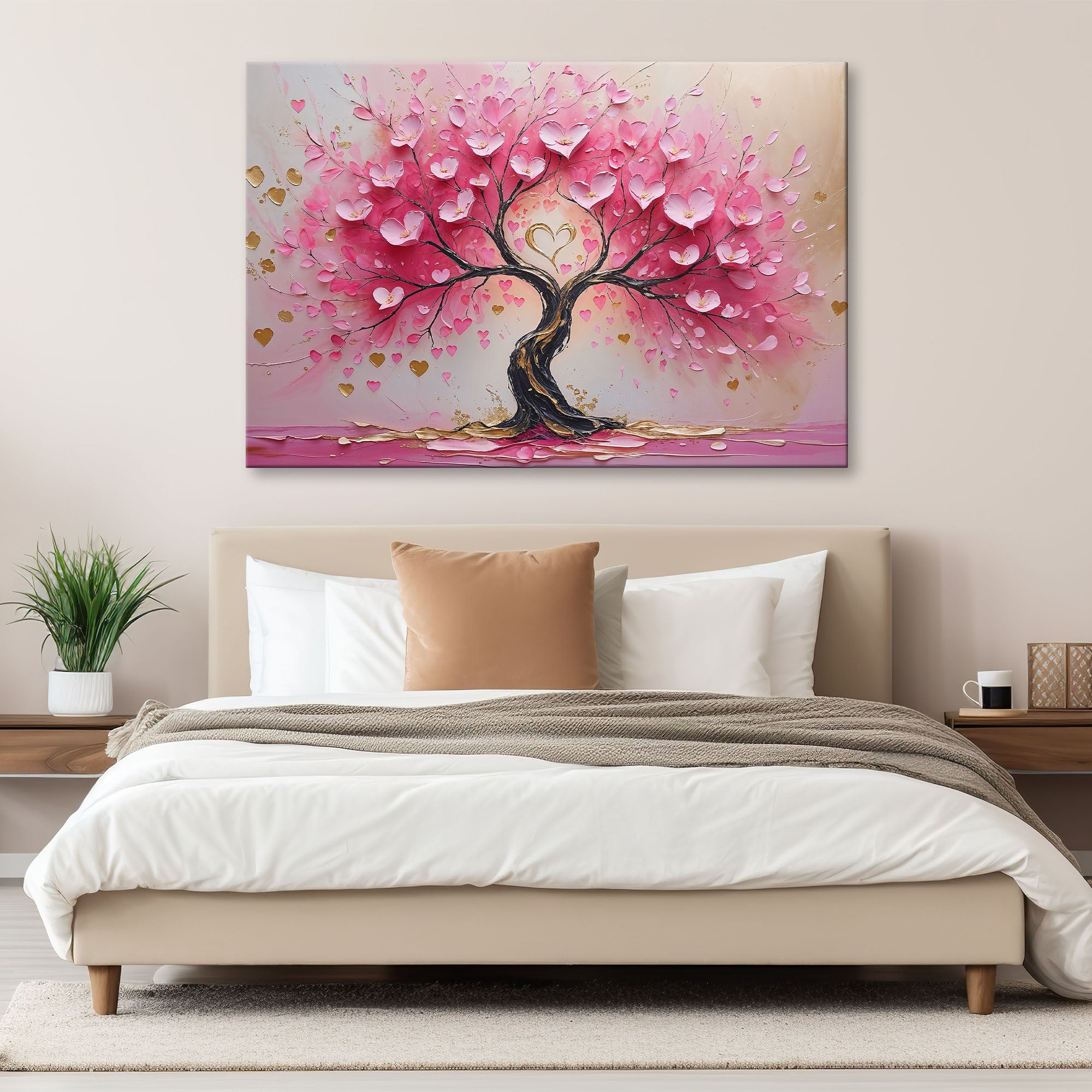 Pink Tree of Life Love Art
