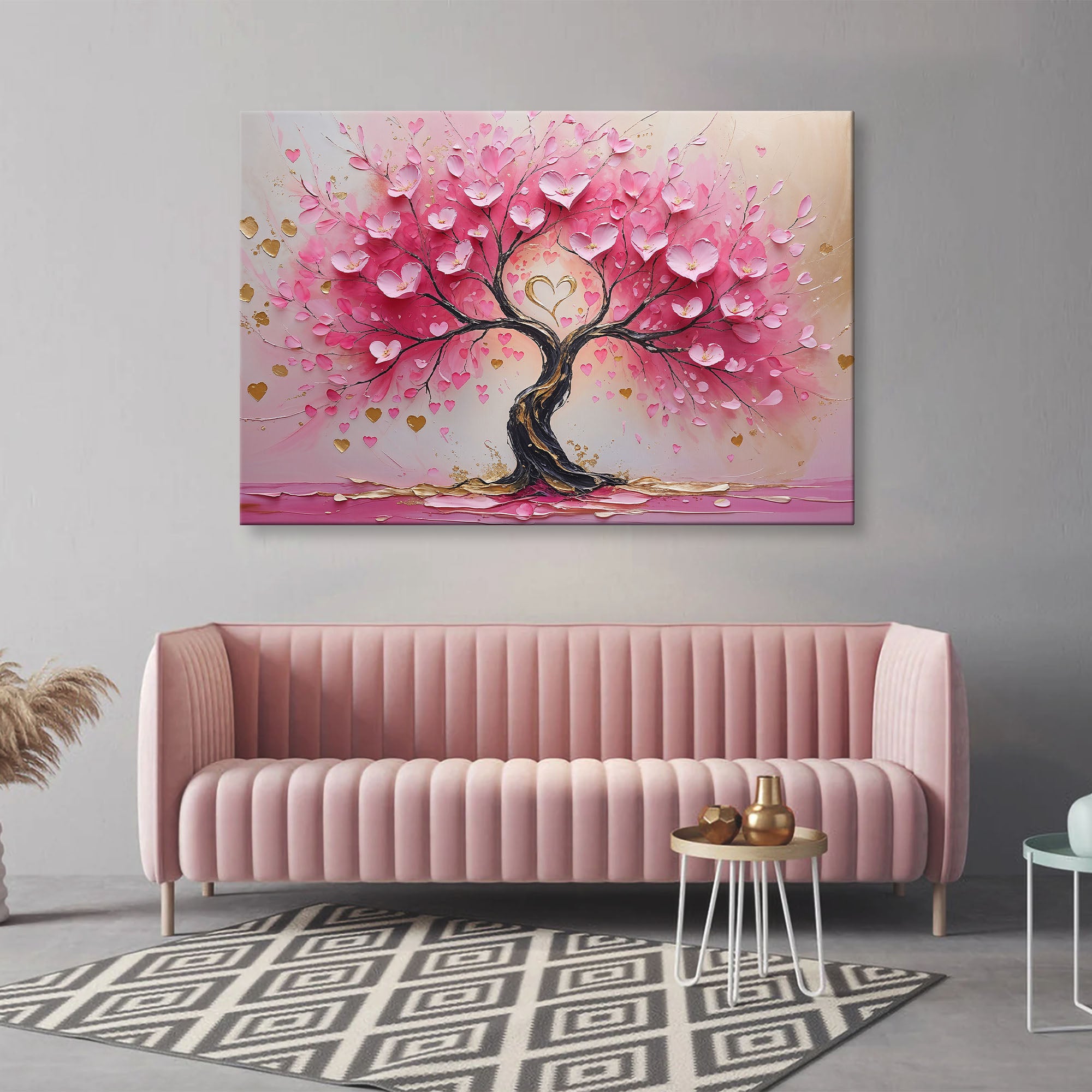 Pink Tree of Life Love Art