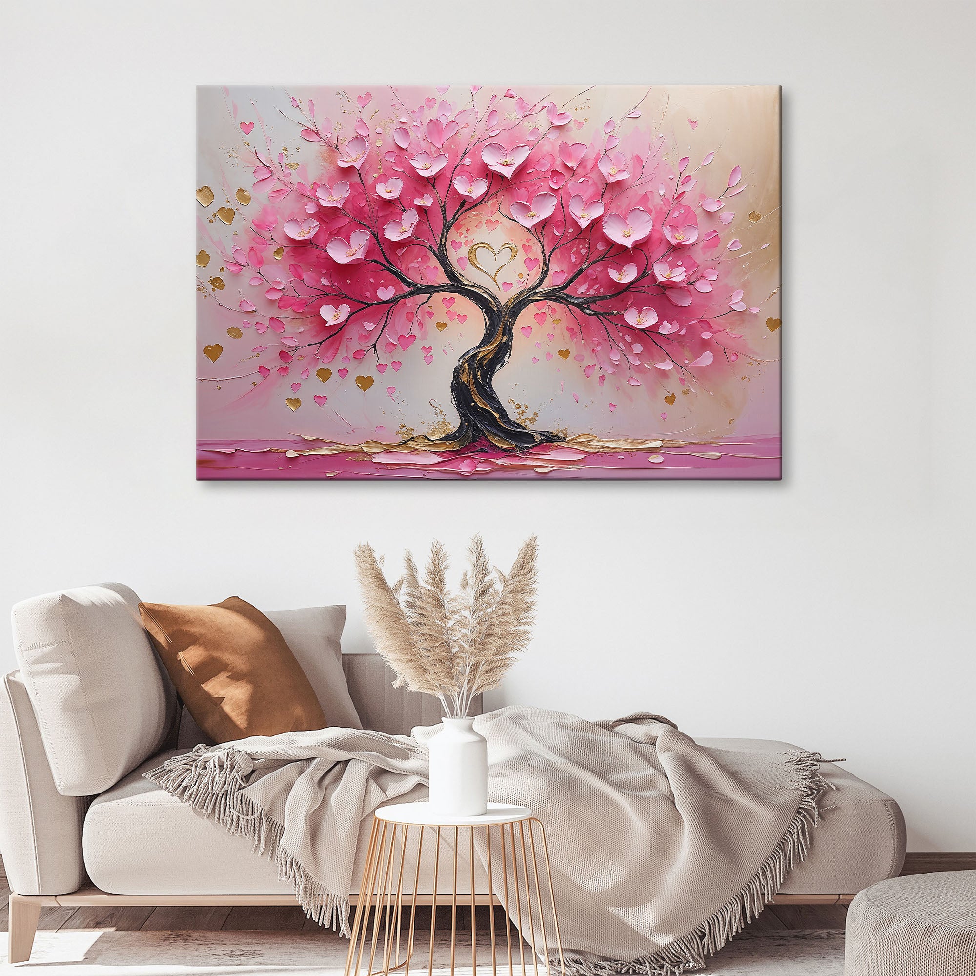 Pink Tree of Life Love Art