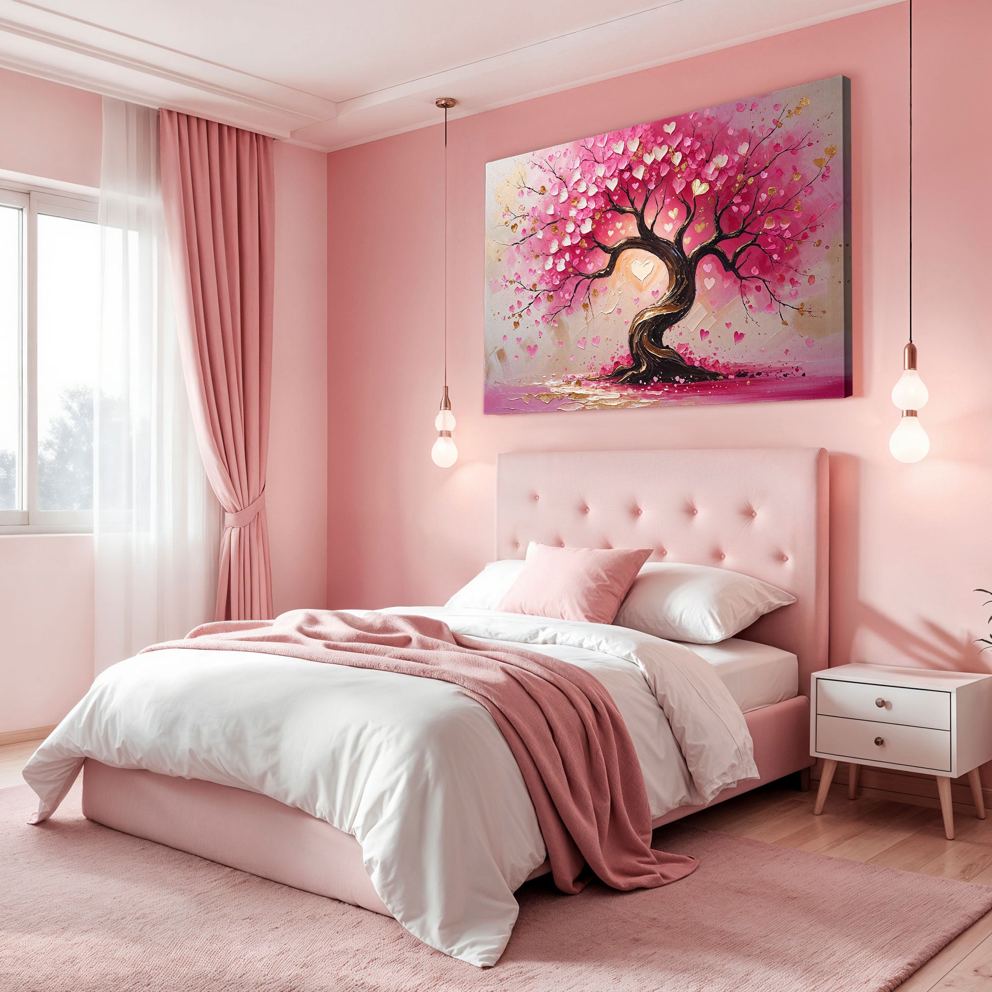 Pink Love Heart Artwork