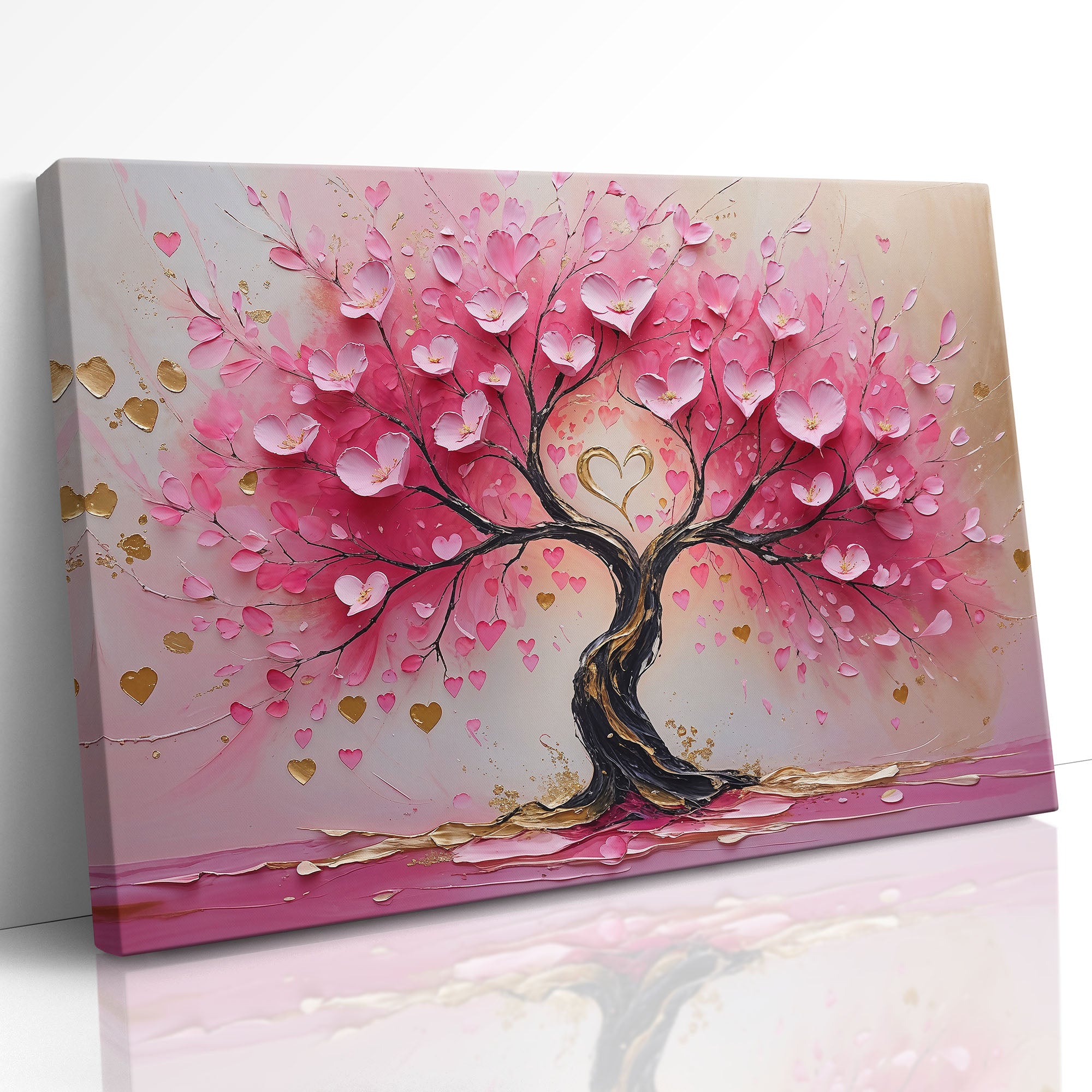 Pink Tree of Life Love Art