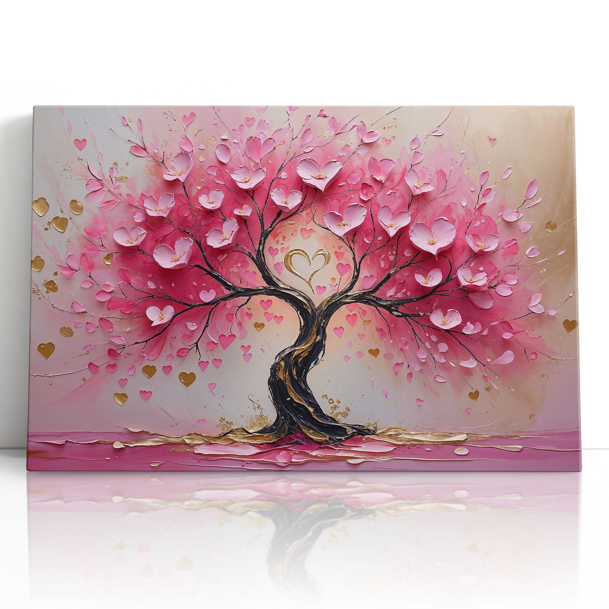 Pink Tree of Life Love Art