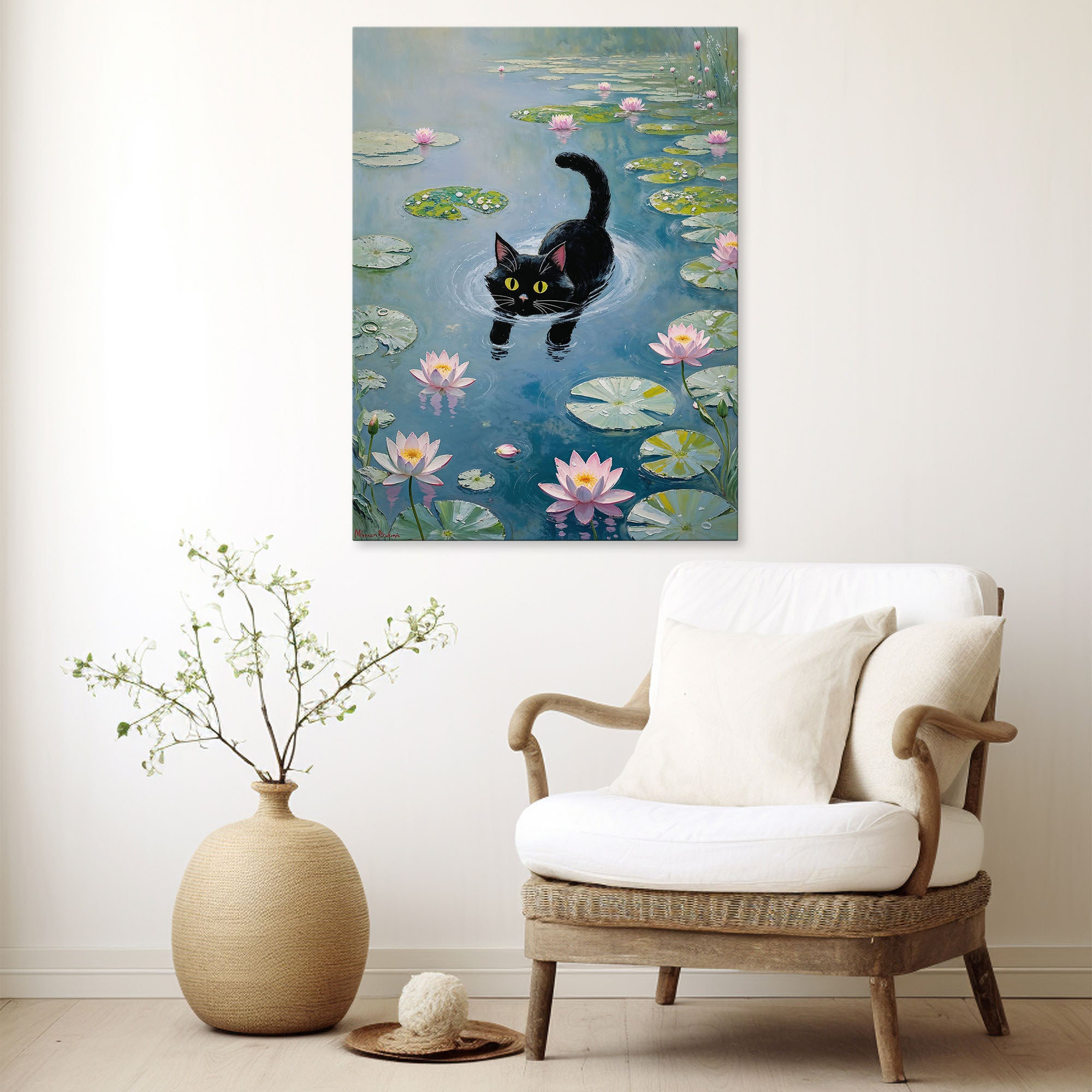 Cute Black Cat Artwork