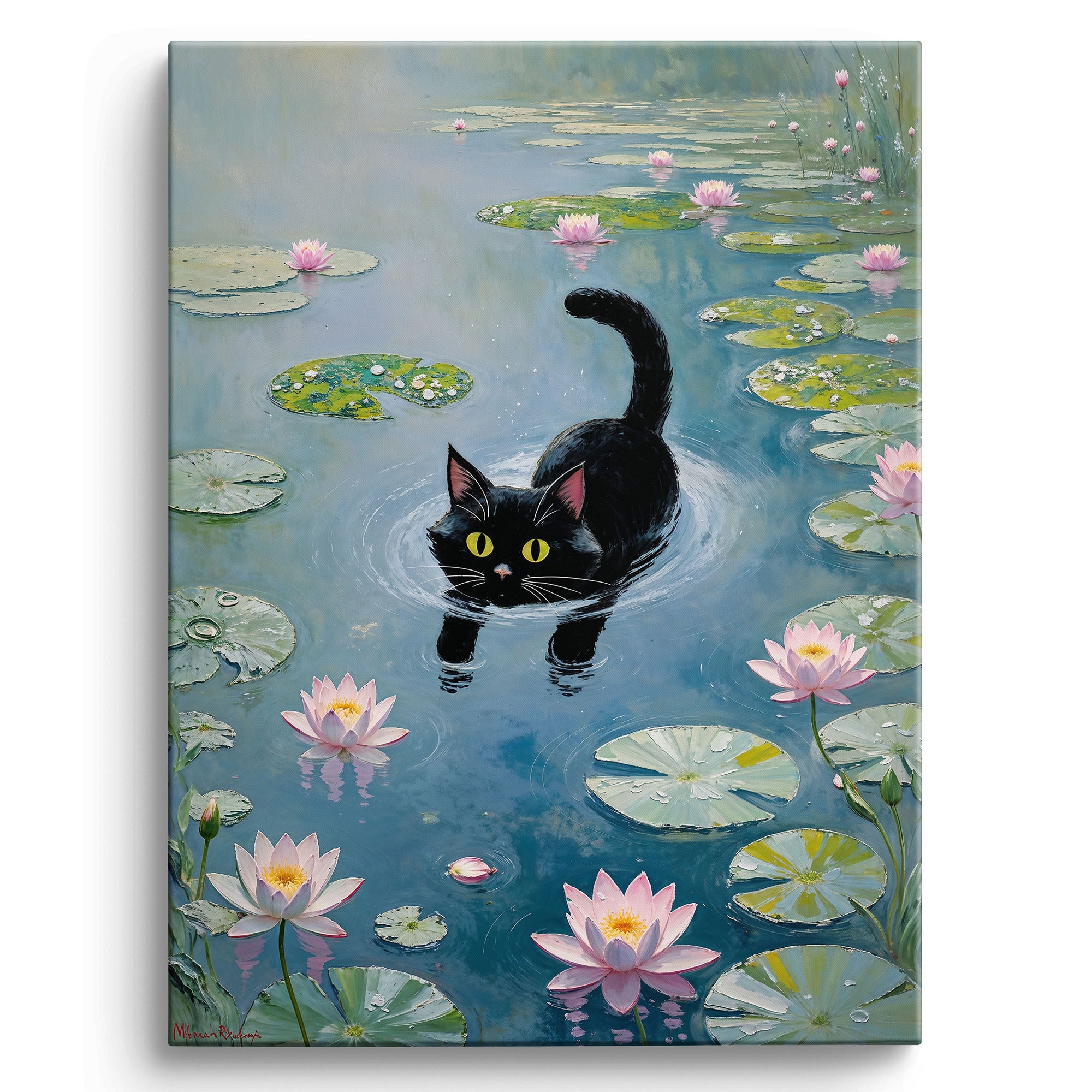 Cute Black Cat Artwork