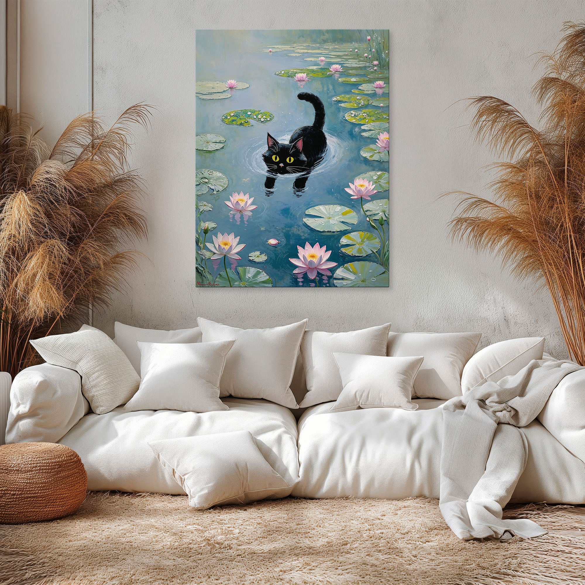 Cute Black Cat Artwork