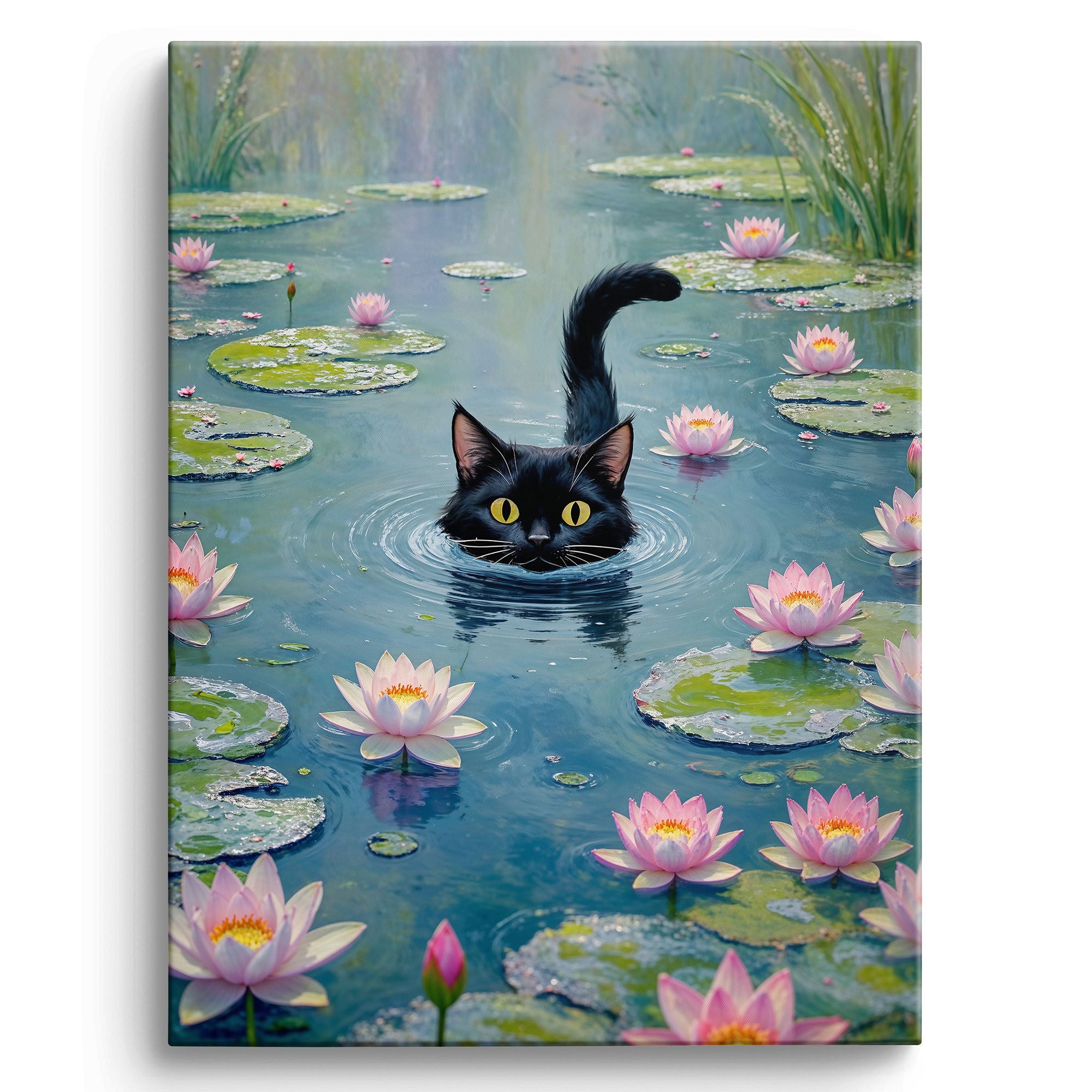 Adorable Black Cat Art