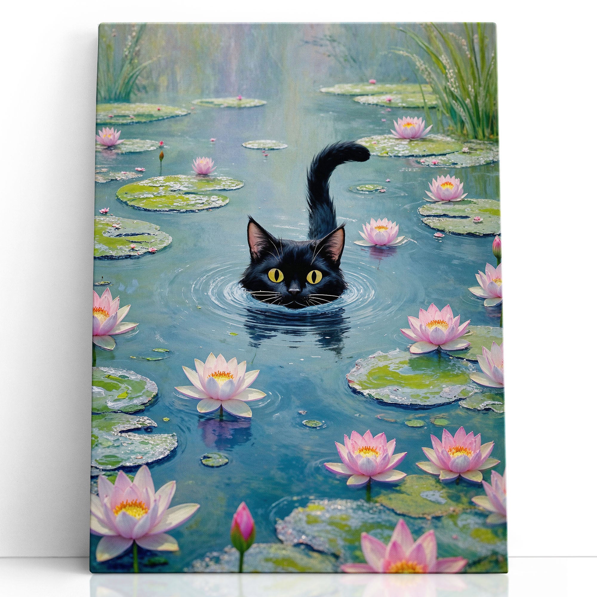 Adorable Black Cat Art