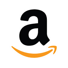 Official Amazon logo with black lowercase letter "a" with an orange curved arrow underneath on a white background.
